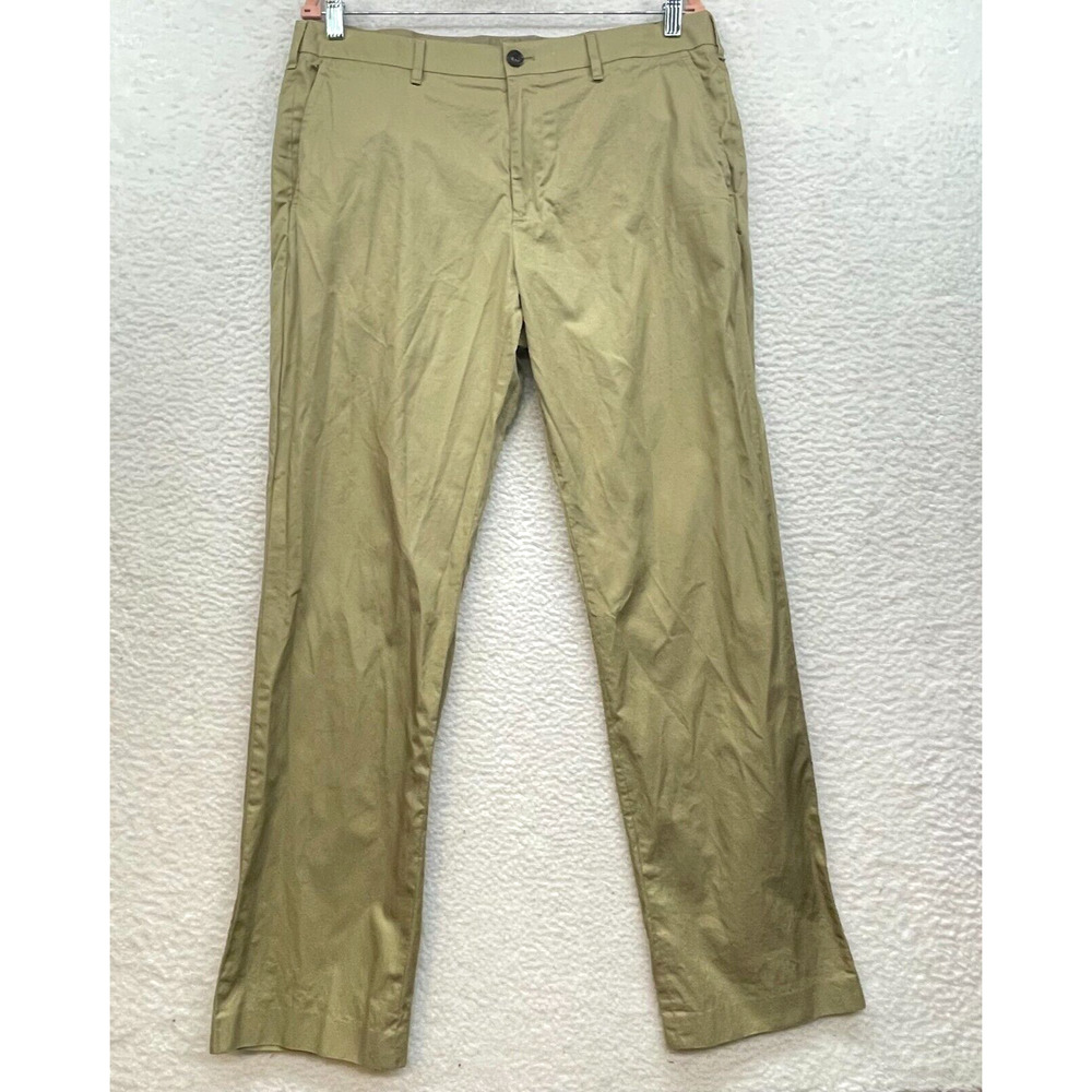 Bonobos Pants Mens 35x32 Khaki Tan Golf Outdoor Casual Chino Tan Cotton Preppy